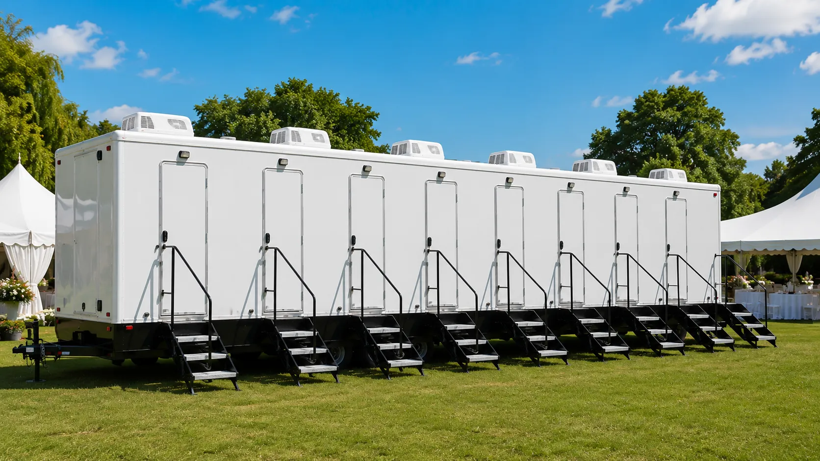 8 Stall Restroom Trailer in Mount Pleasant, SC